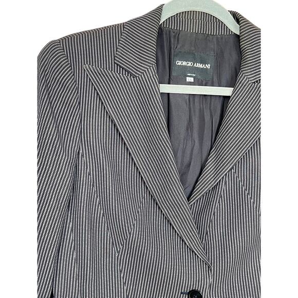 Giorgio Armani Borgo 21 Authentic Made in Italy Silk / Wool Blazer Jacket Sz 44 - Picture 7 of 11